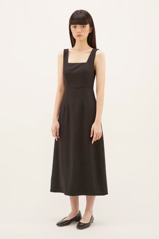 Korina Square-neck Midi Dress 