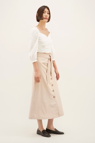 Cheyanne Belted Midi Skirt 