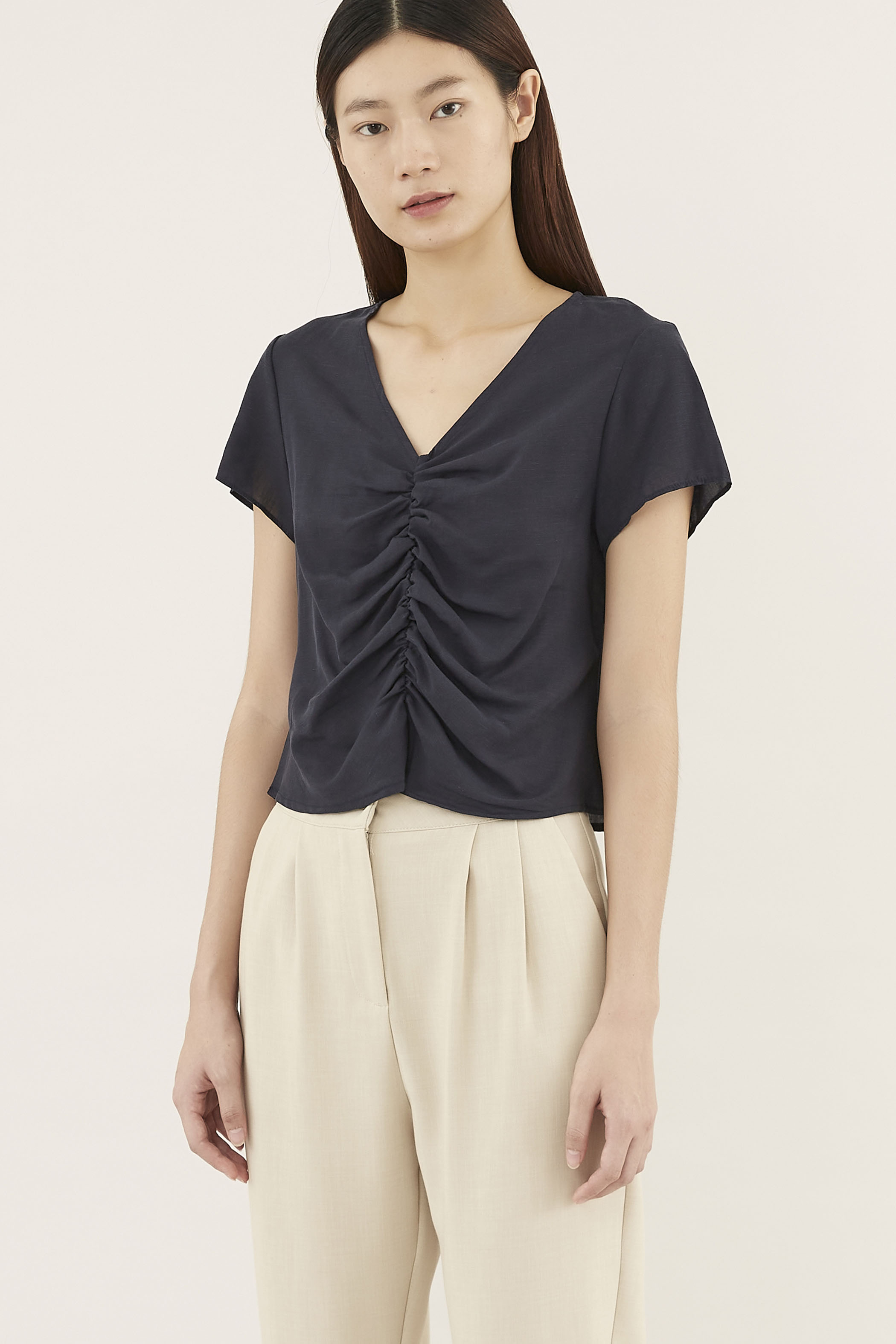 Vayl Ruched-front Blouse 