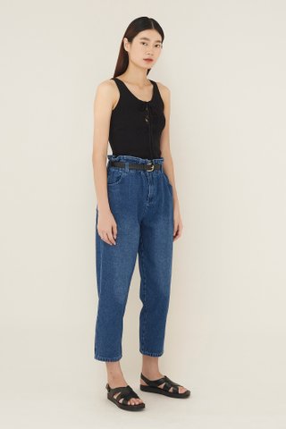 Roxie Cinched-waist Jeans