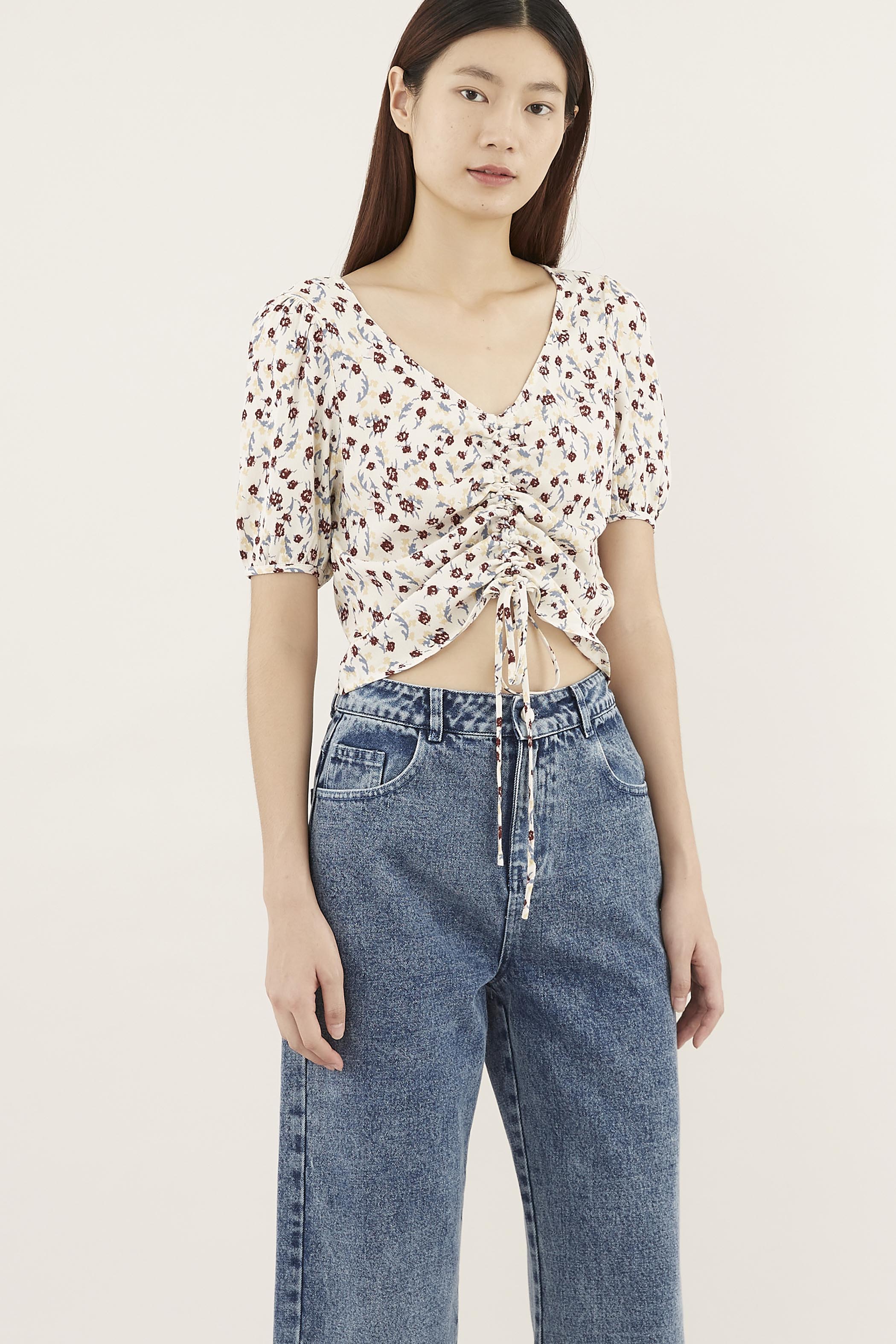 Catryn Ruched Crop Top