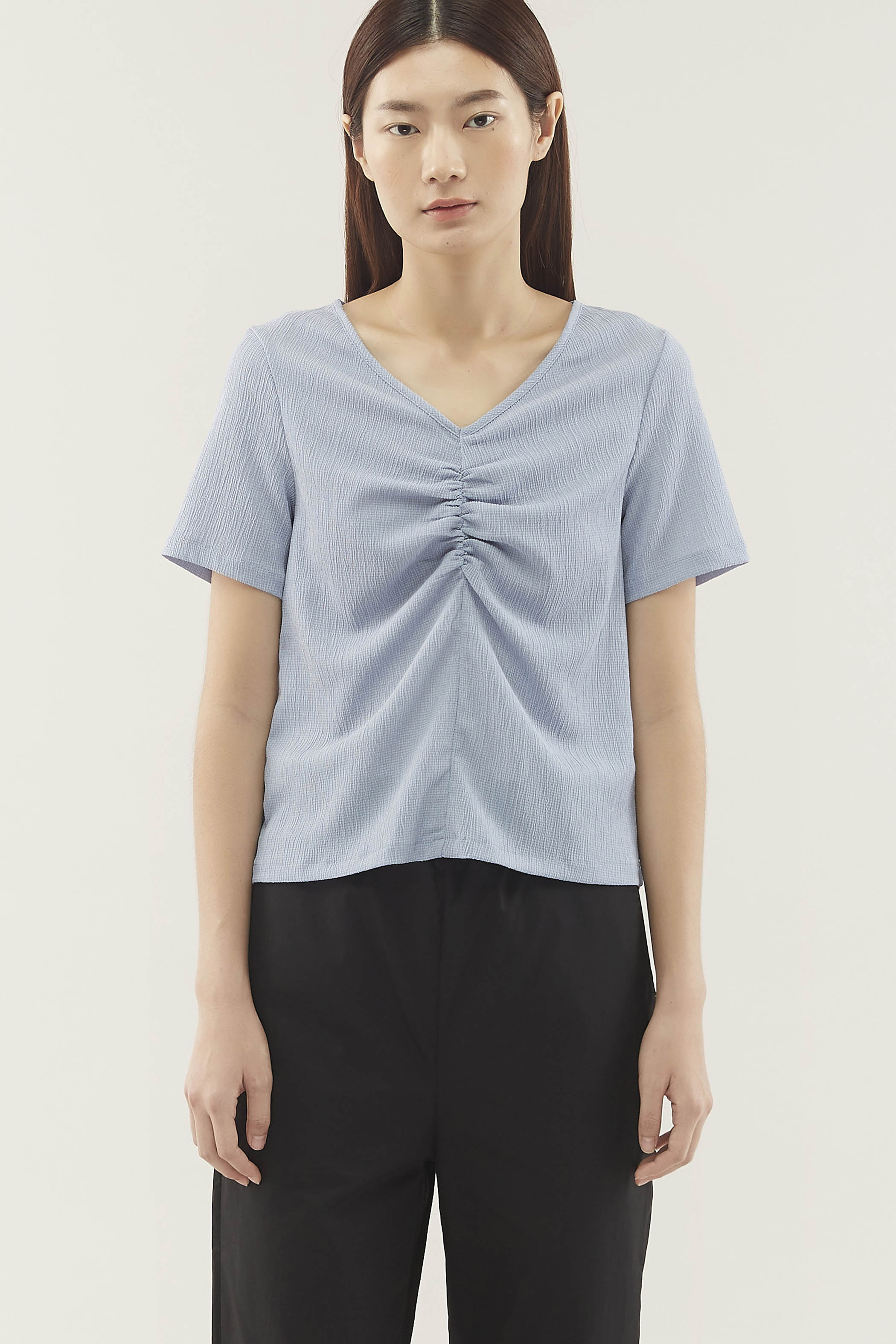 Chelby Ruched-front Top 