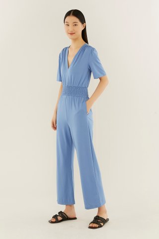 Terryn Smock-waist Jumpsuit 