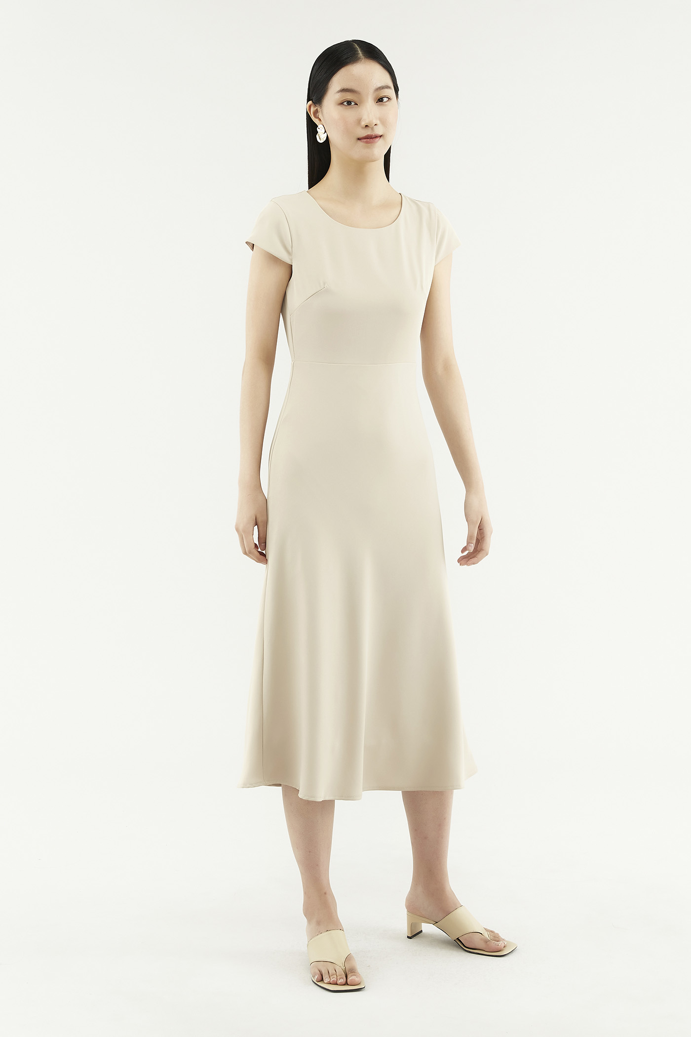 Kaelea Cap-sleeve Dress 