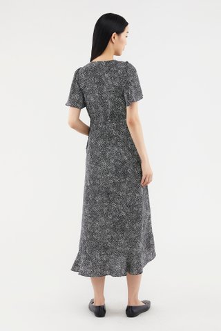 Valene Frill-trim Wrap Dress 