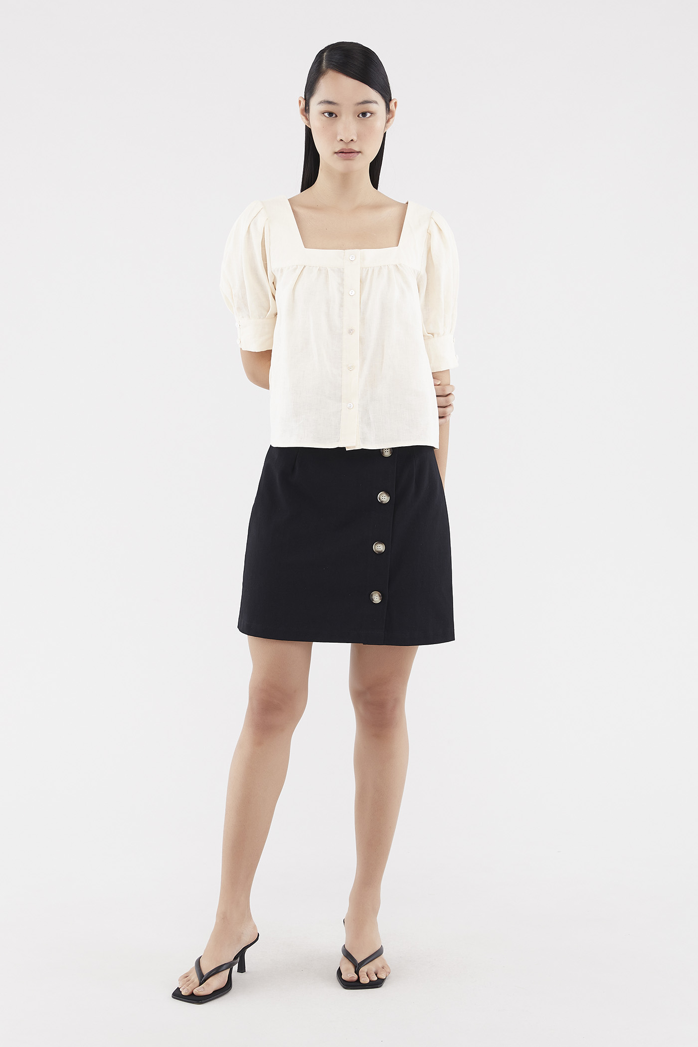 Rozelyn Button-through Skirt 