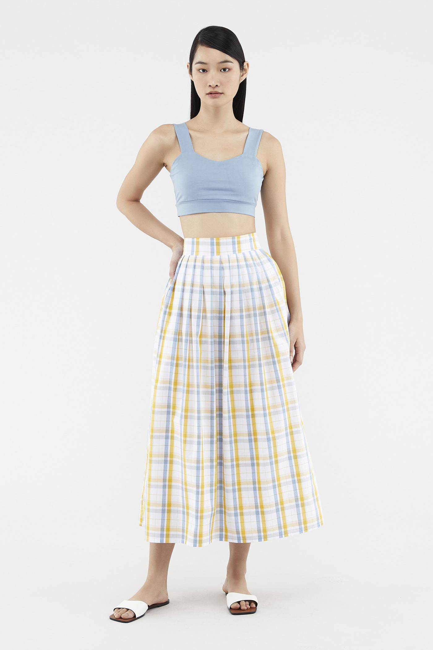 Caylin Check-print Skirt 
