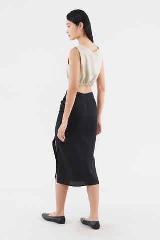 Semira Ruched Pencil Skirt