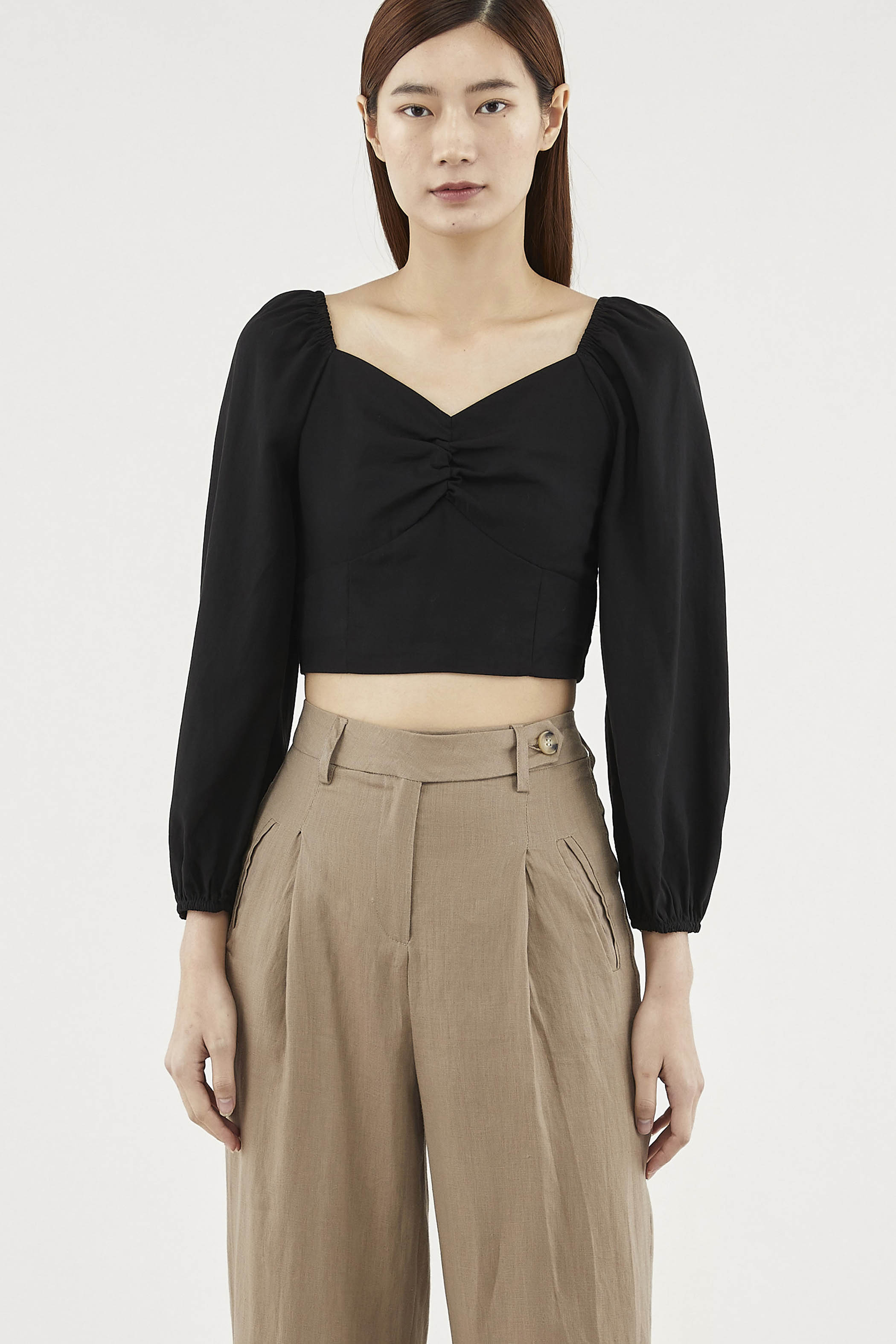 Danette Puff-sleeve Blouse 