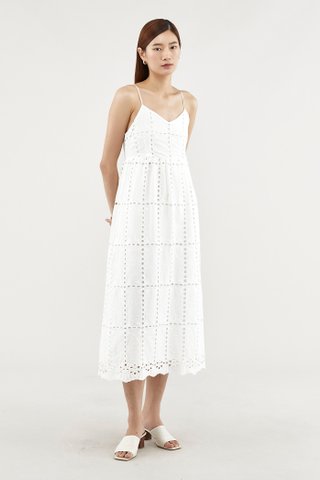 Chelsea Broderie Maxi Dress 