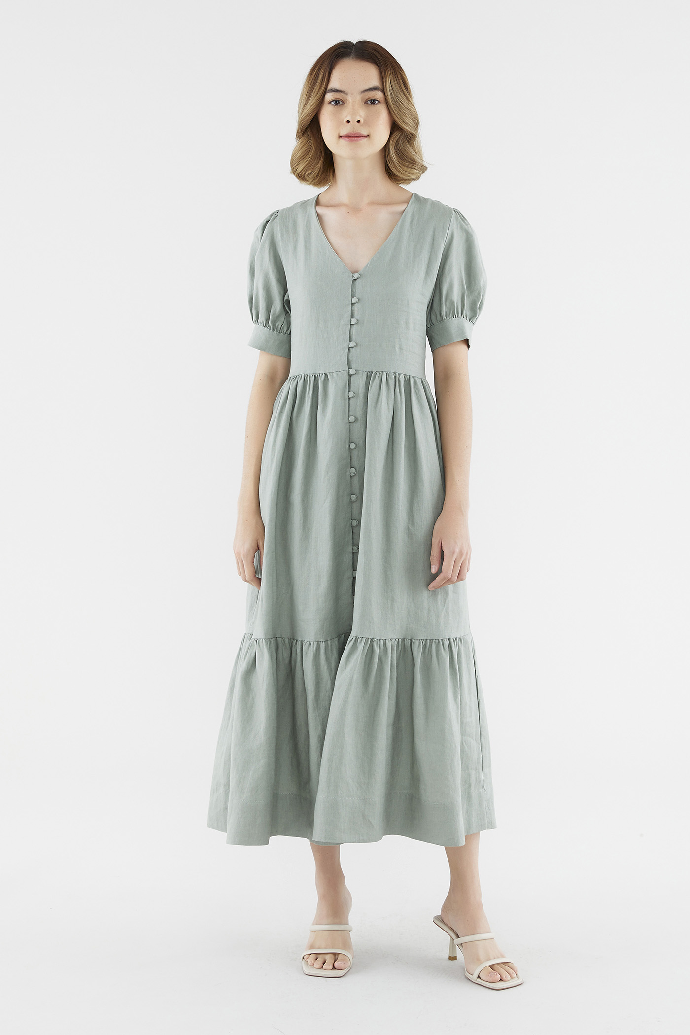 Marlo Puff-Sleeve Dress