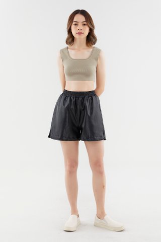 Joella Faux Leather Shorts