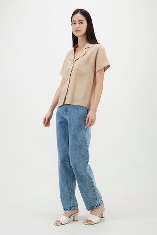 Valla Oversized Short-Sleeve Shirt