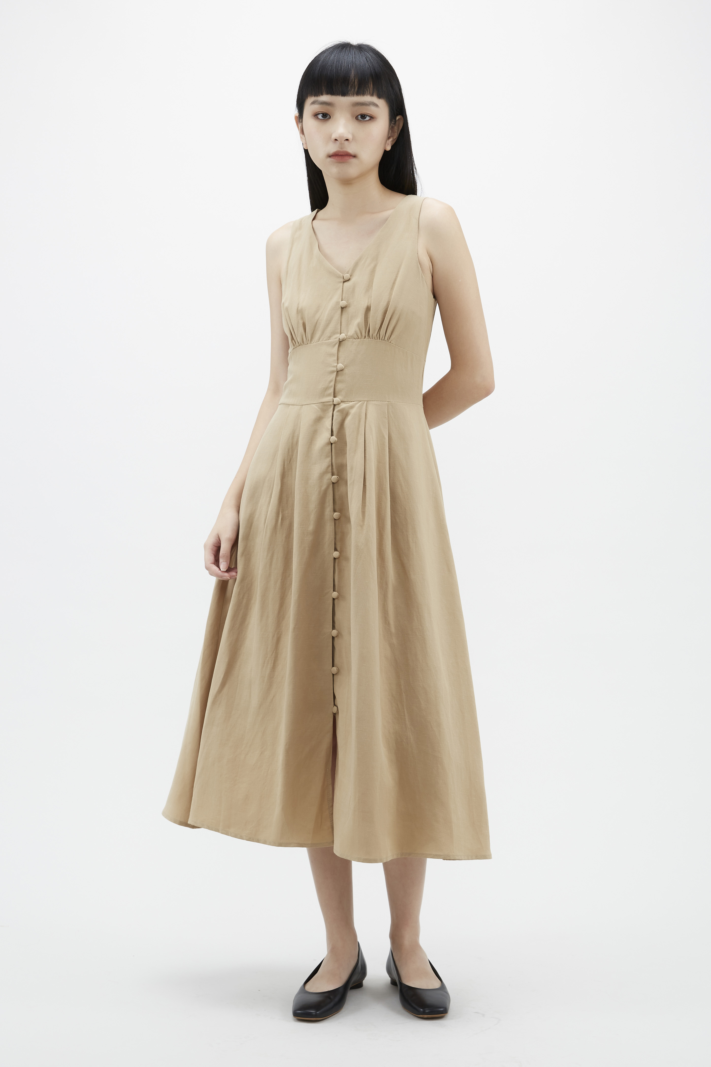 Madelle Loop-Button Dress