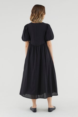 Vynetta Puff-Sleeve Dress