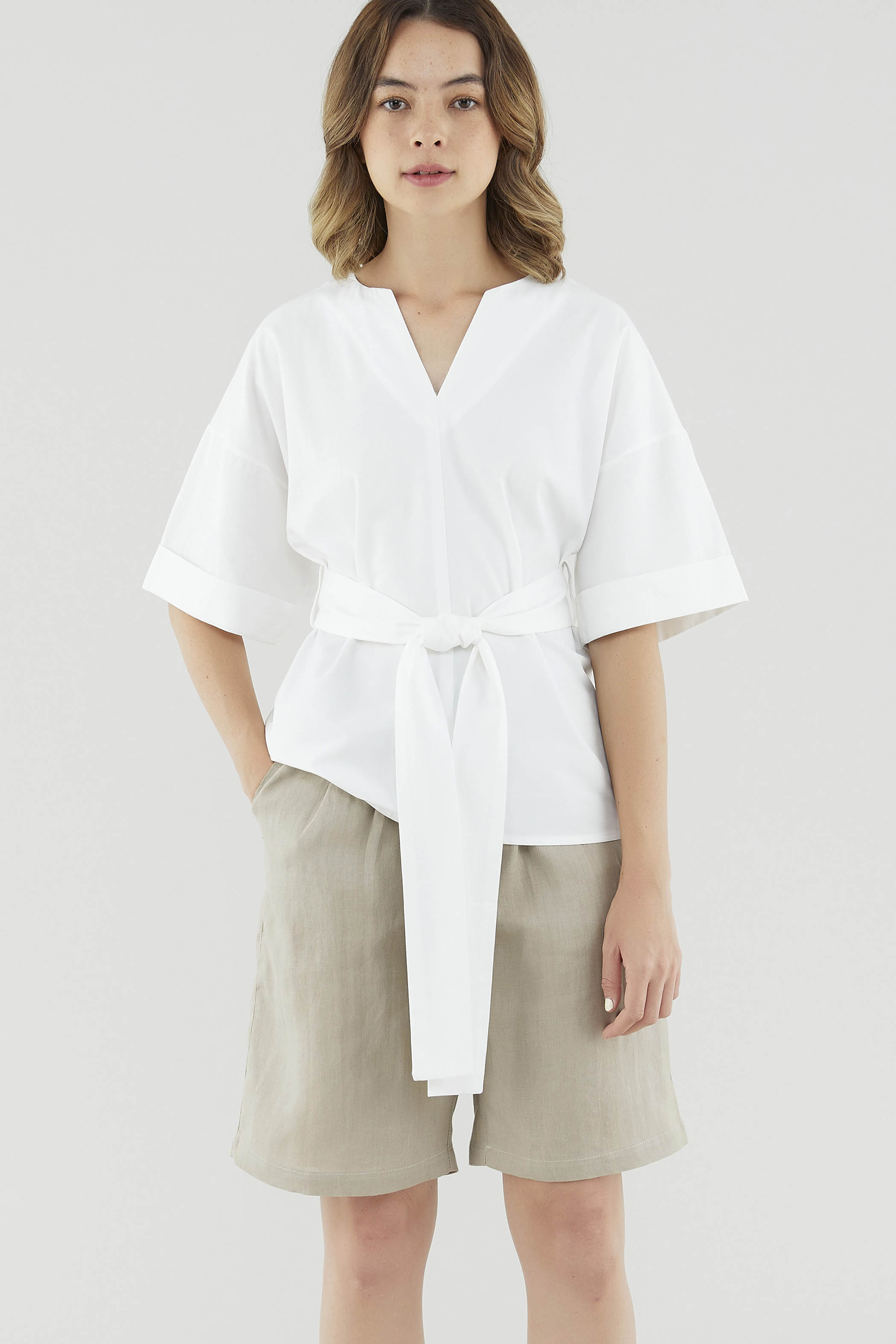 Jacalin Belted Blouse
