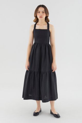 Eulalie Linen Cross-Back Dress