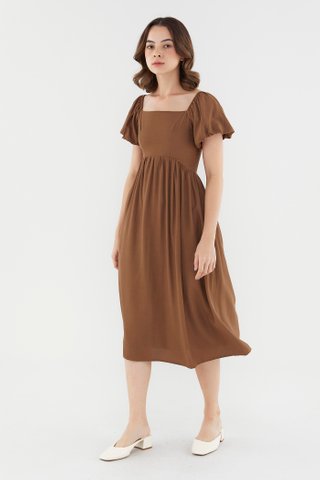 Bethenny Puff-Sleeve Dress