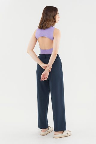 Chenille Open-Back Knit Top