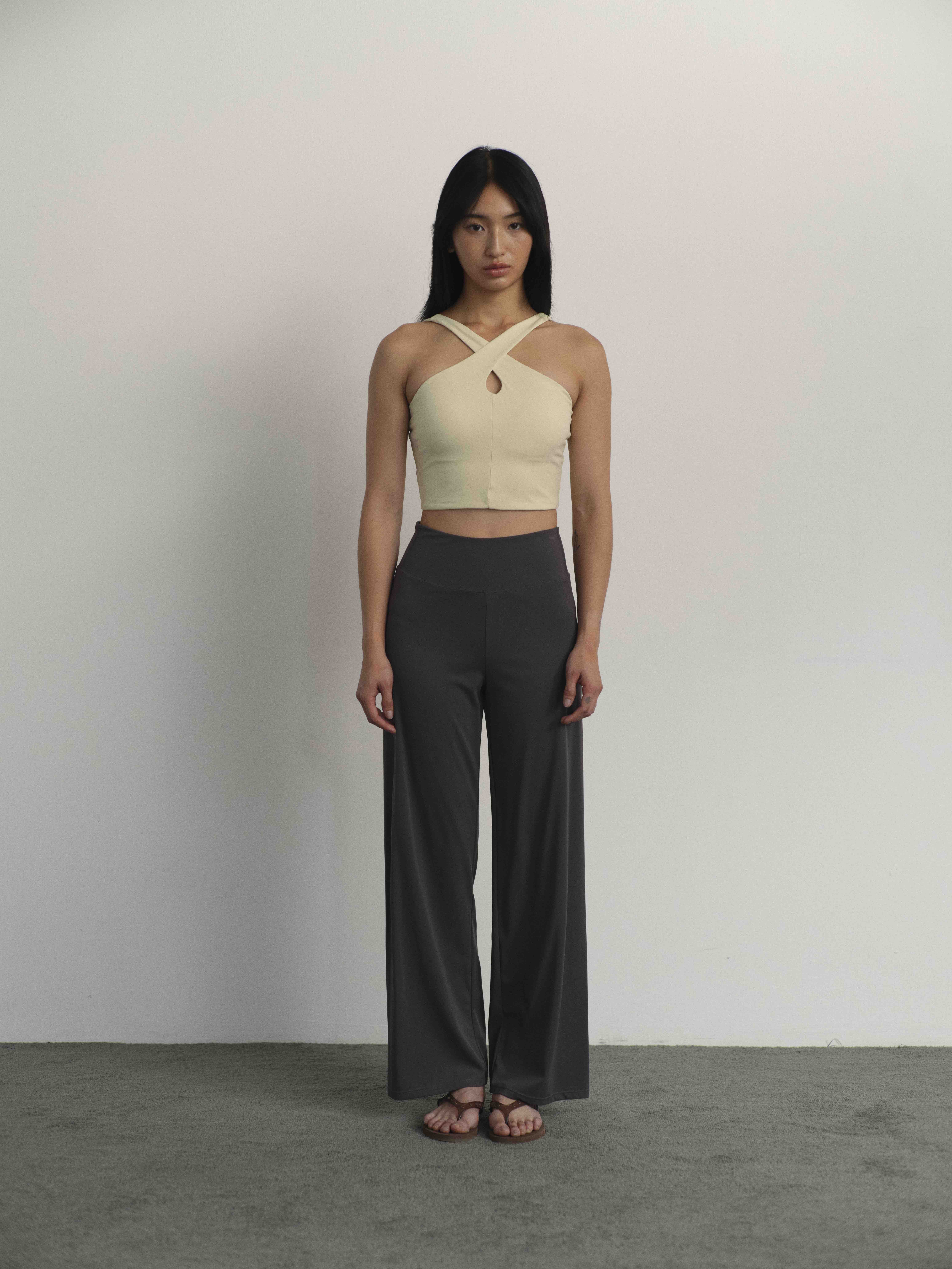 High Rise Wide Leg Pants