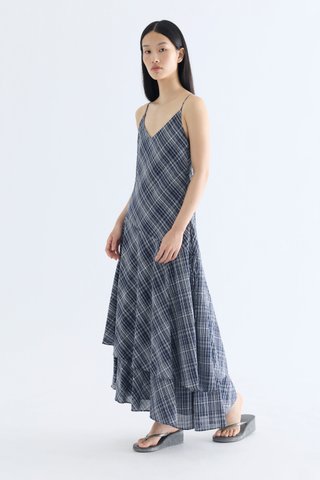 Violette Asymmetrical Hem Tier Dress