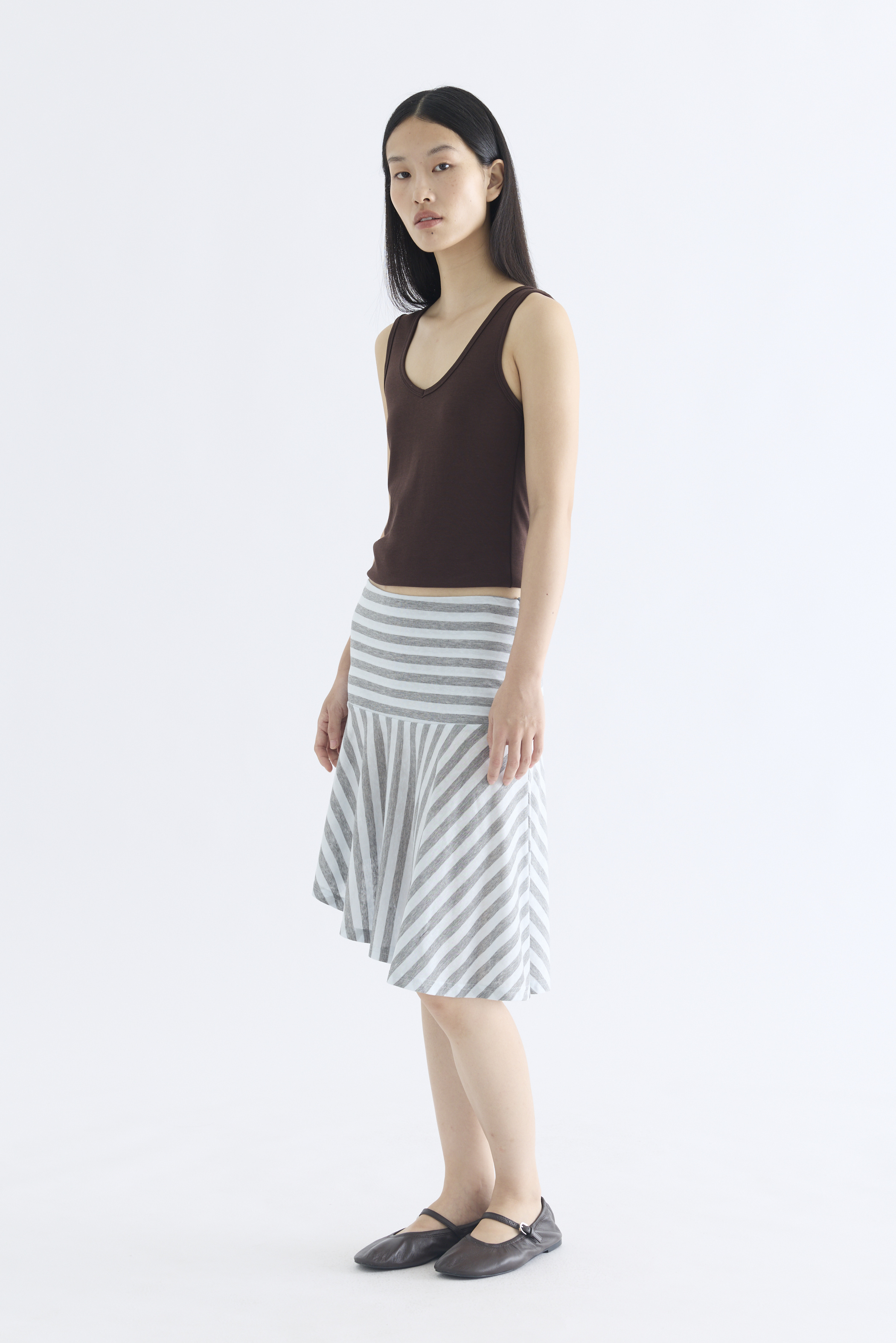 Sydney Asymmetric Swing Skirt