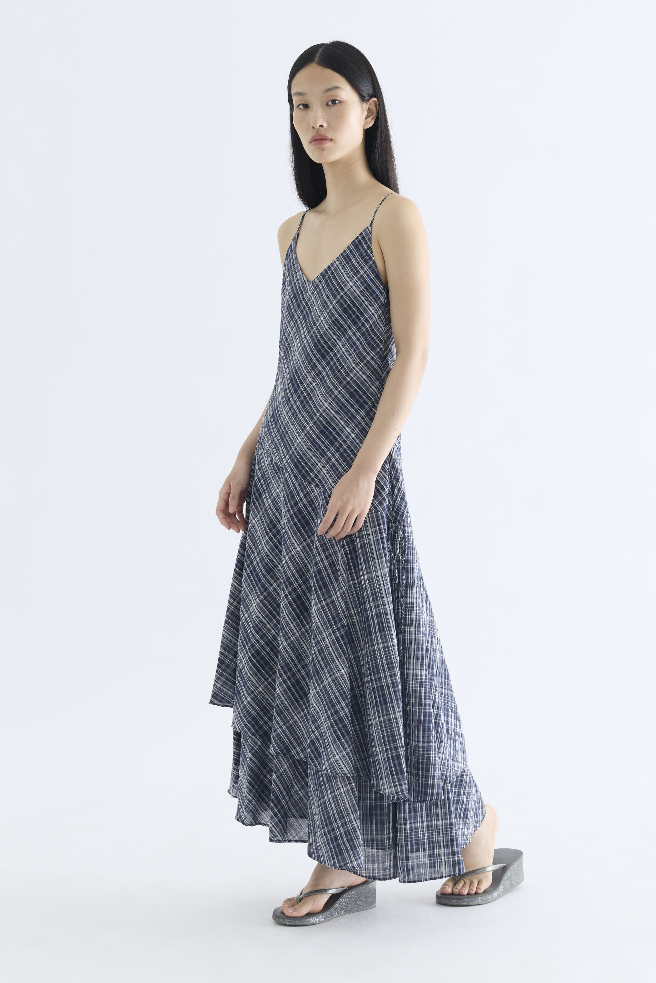 Violette Asymmetrical Hem Tier Dress