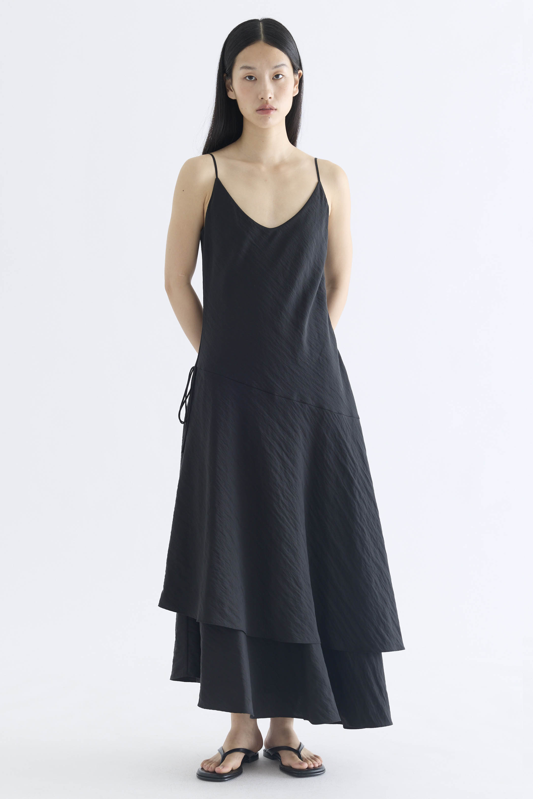 Violette Asymmetrical Hem Tier Dress